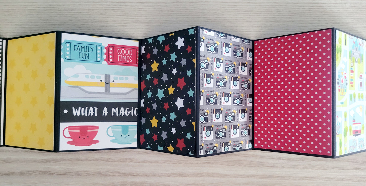 Handmade Photo Album Keyring - Magical Holiday