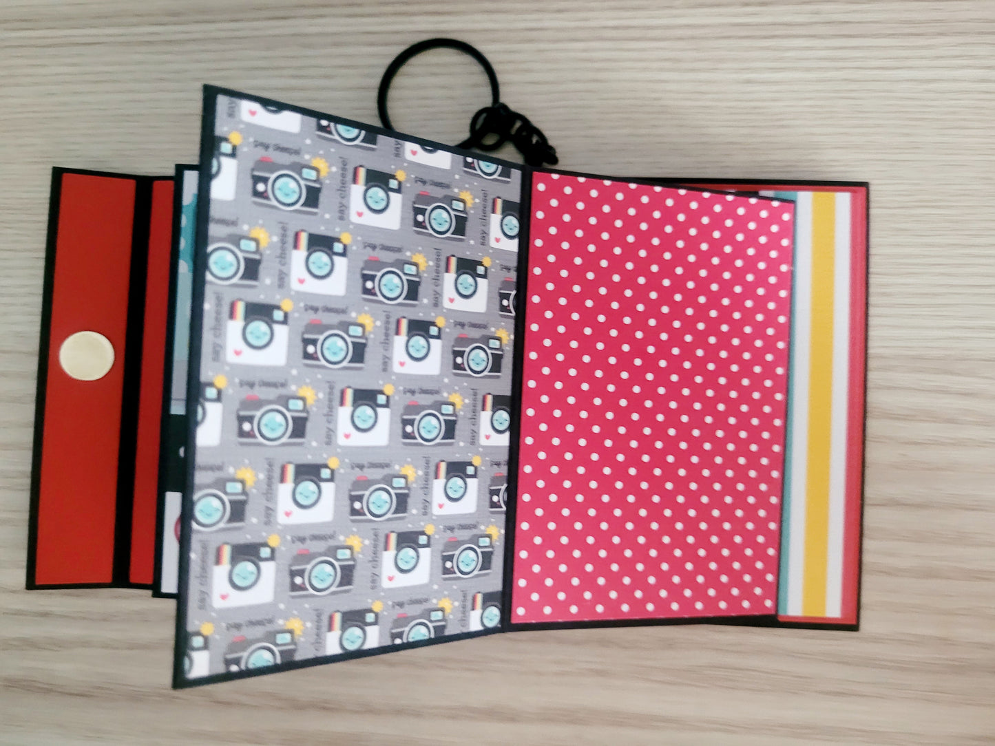 Handmade Photo Album Keyring - Magical Holiday