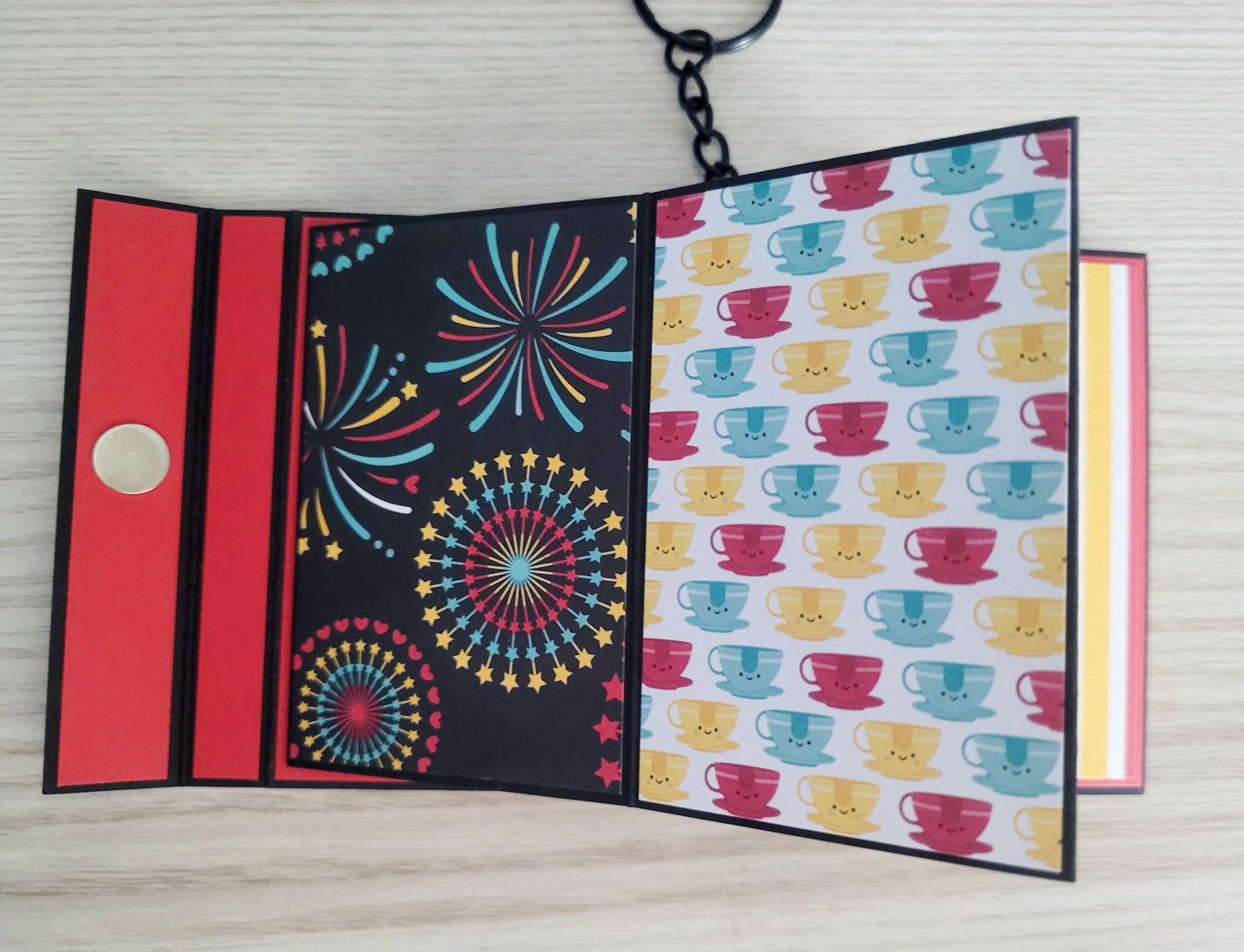 Handmade Photo Album Keyring - Magical Holiday
