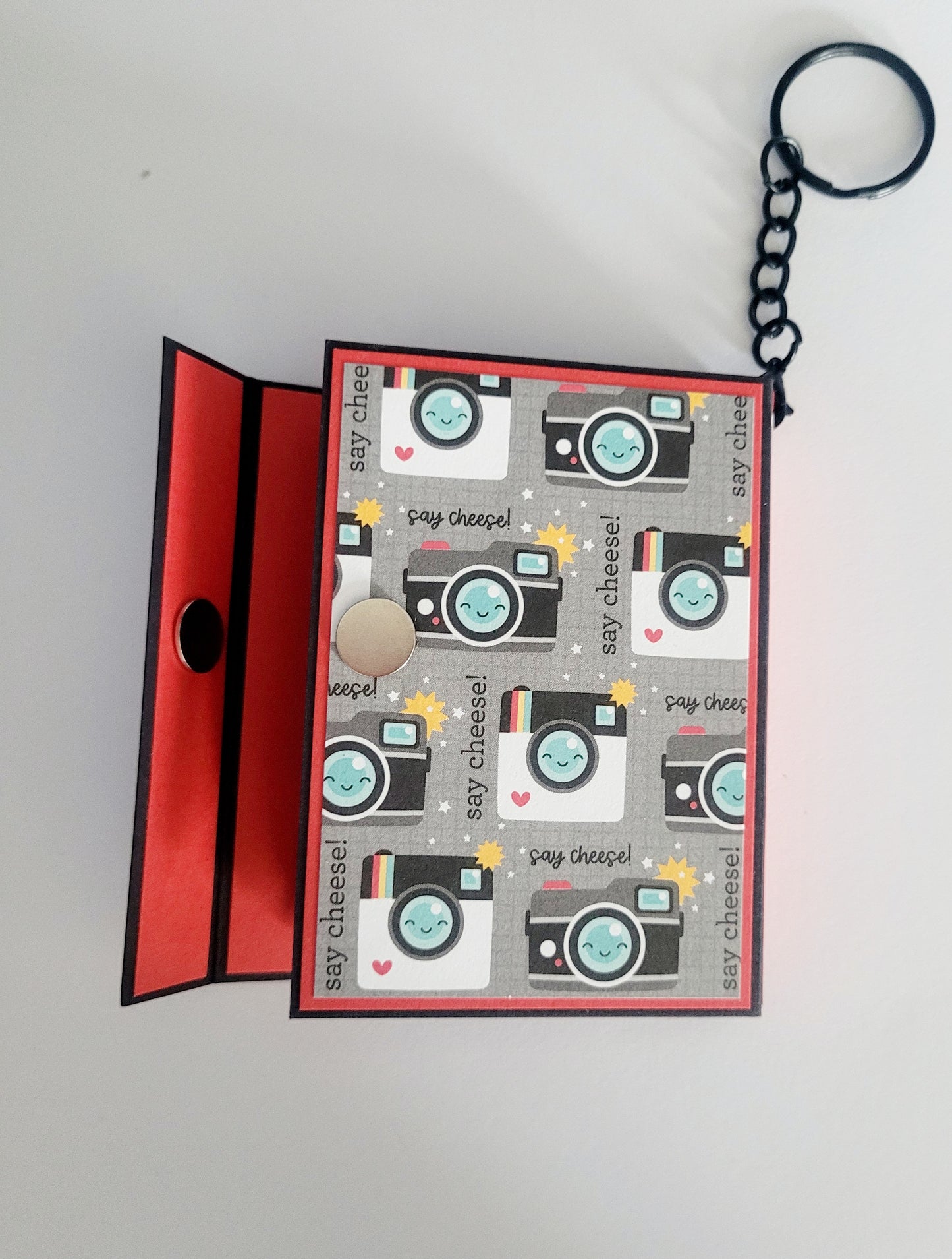 Handmade Photo Album Keyring - Magical Holiday