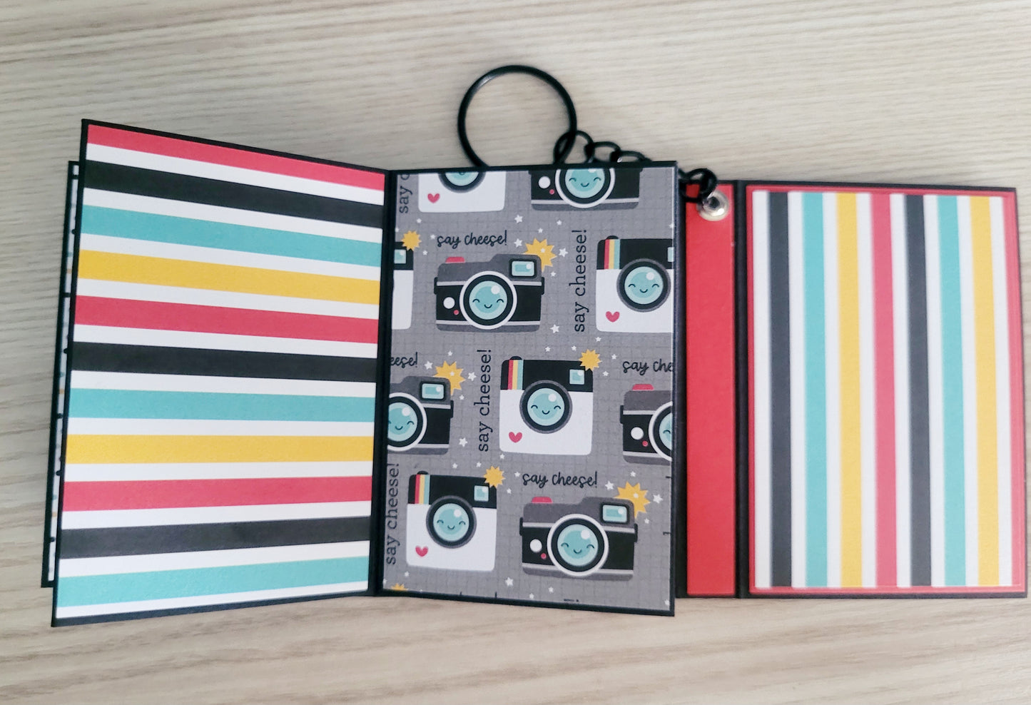 Handmade Photo Album Keyring - Magical Holiday
