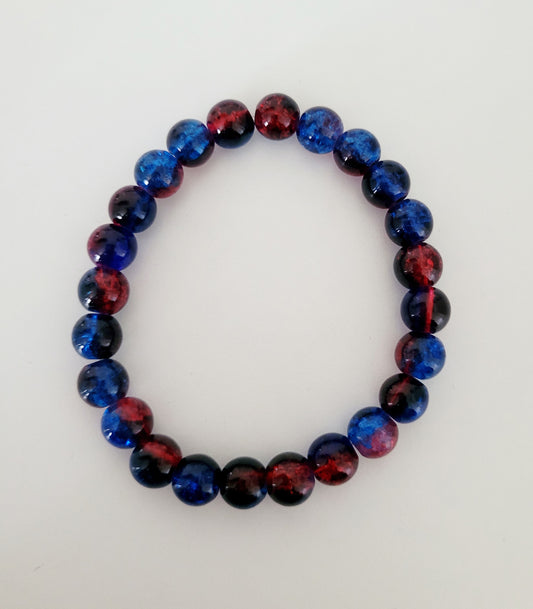 Galaxy Glass Beaded Bracelet