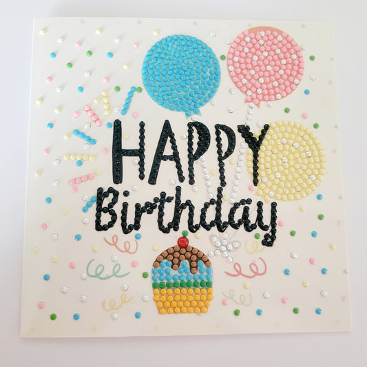 Diamond Art Birthday Card