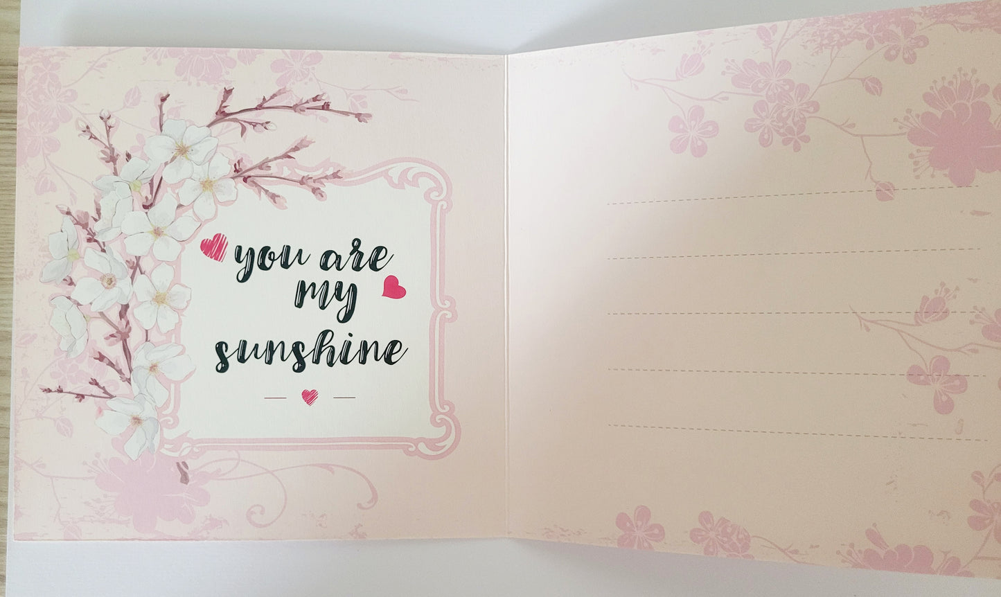 Diamond Art 'I Love You' Card