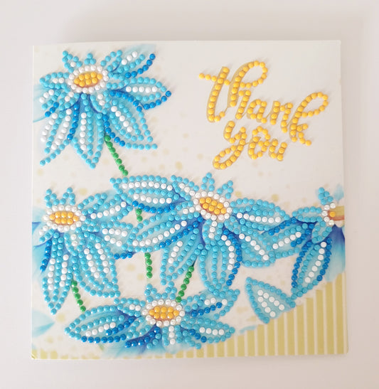 Diamond Art Thank You Card