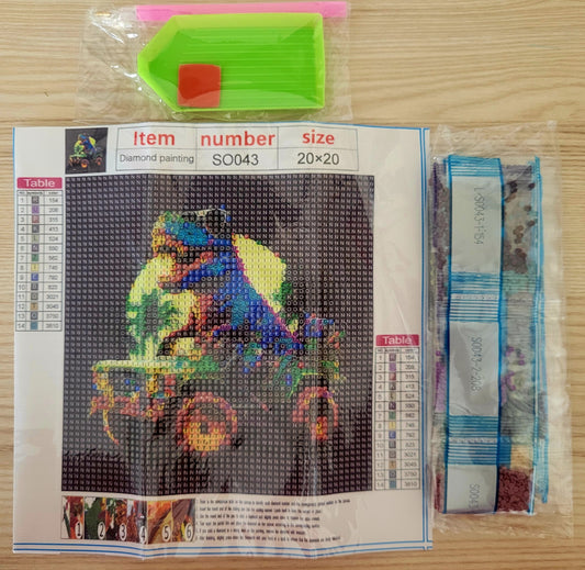T-Rex Canvas - 20cms x 20cms Diamond Art Kit