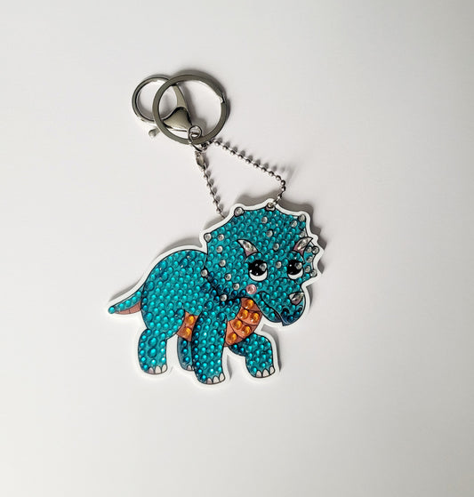 Diamond Art 'Triceratops' Keyring