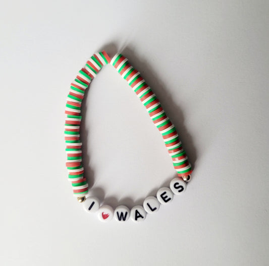 'Wales' Beaded Bracelet