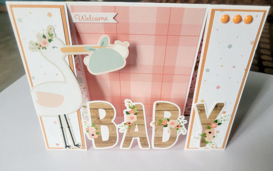 Baby Girl Spanner Card