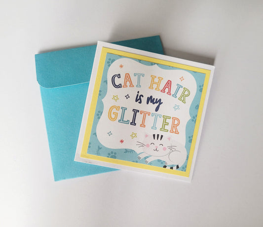 3x3" Cat Notecard
