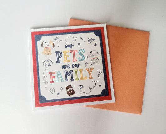 3x3" Pet Notecard & Envelope