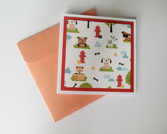3x3" Dog Notecard & Envelope