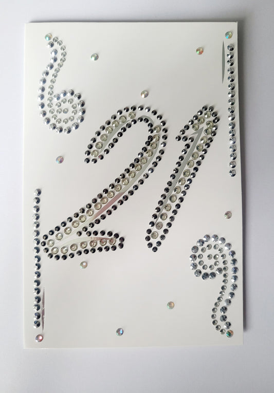 Diamond Art '21' Card