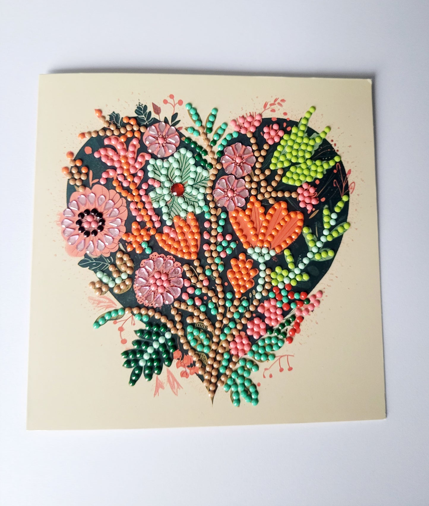 Diamond Art Heart 'Thank You' Card