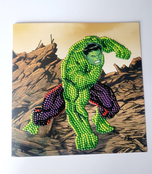 Diamond Art 'Hulk' Card