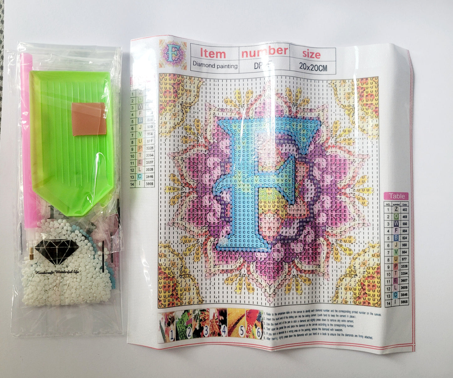Diamond Art 'Initial F' Kit