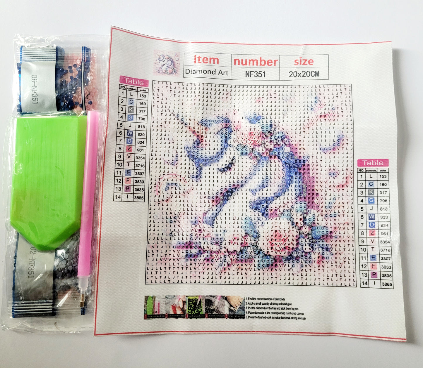 Diamond Art 'Unicorn' Kit