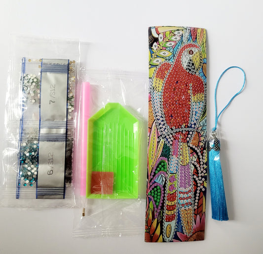 Diamond Art 'Parrot' Bookmark Kit