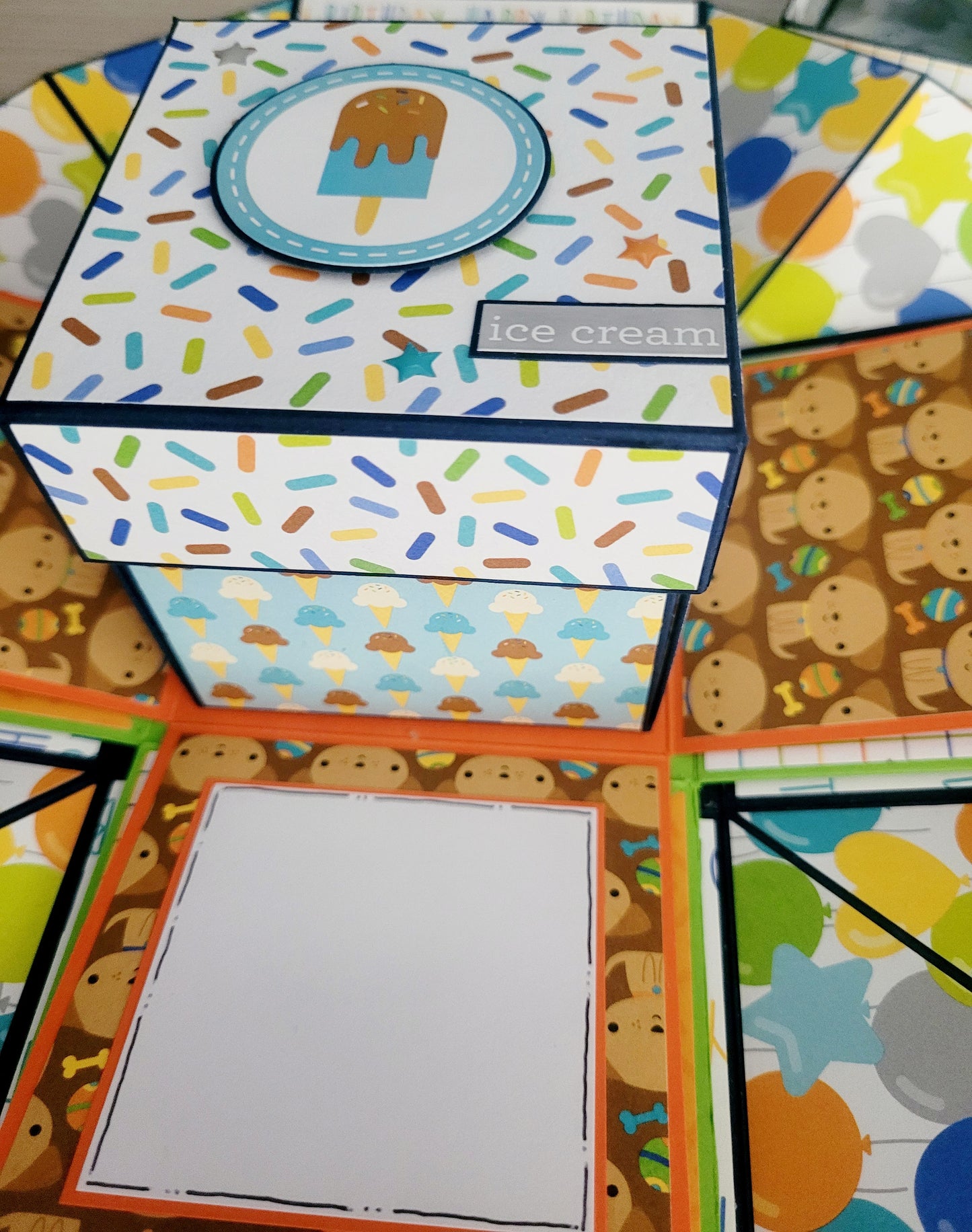 Handmade Explosion Box Album - Birthday