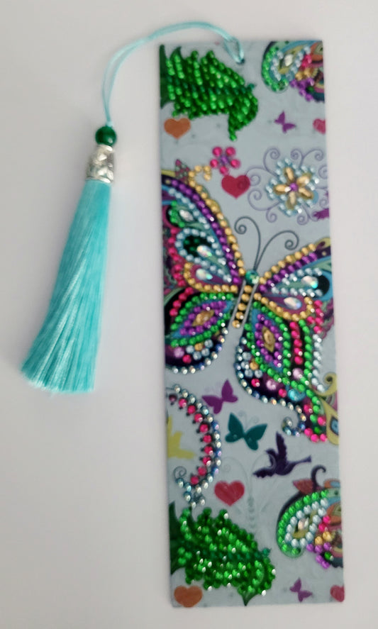 Handmade Diamond Art Bookmark - Butterfly