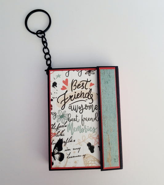 Handmade Photo Album Keyring - Best Friends