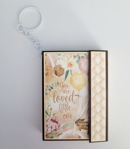 Handmade Photo Album Keyring - Little One