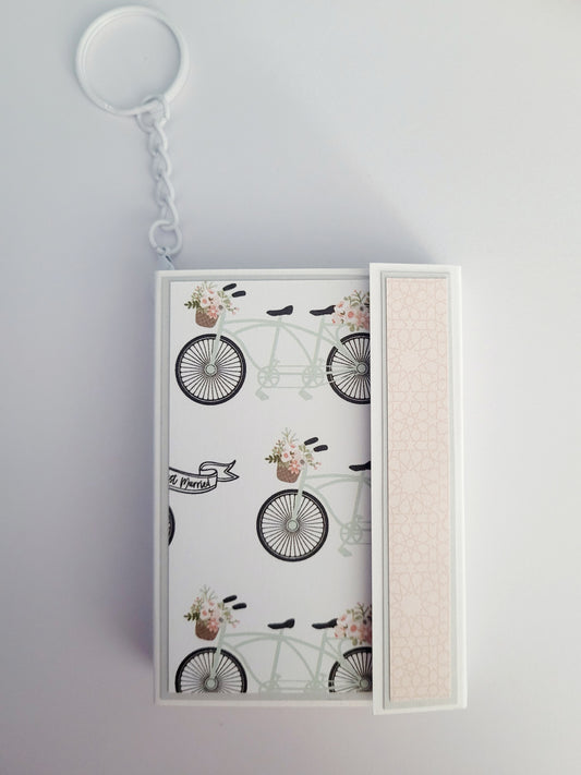 Handmade Photo Album Keyring - Wedding