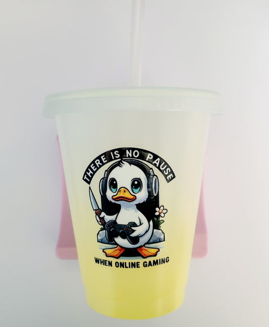 Ombre 'Gaming Duck' 330ml Plastic Tumbler