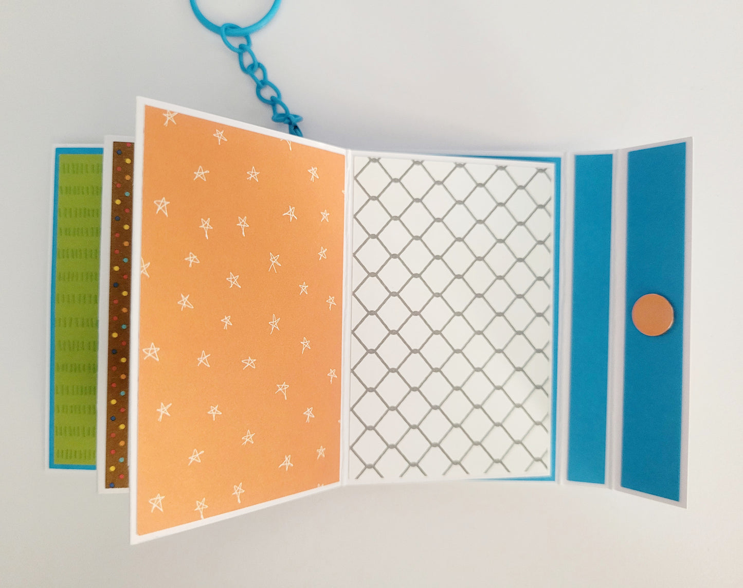 Handmade Photo Album Keyring - Dog