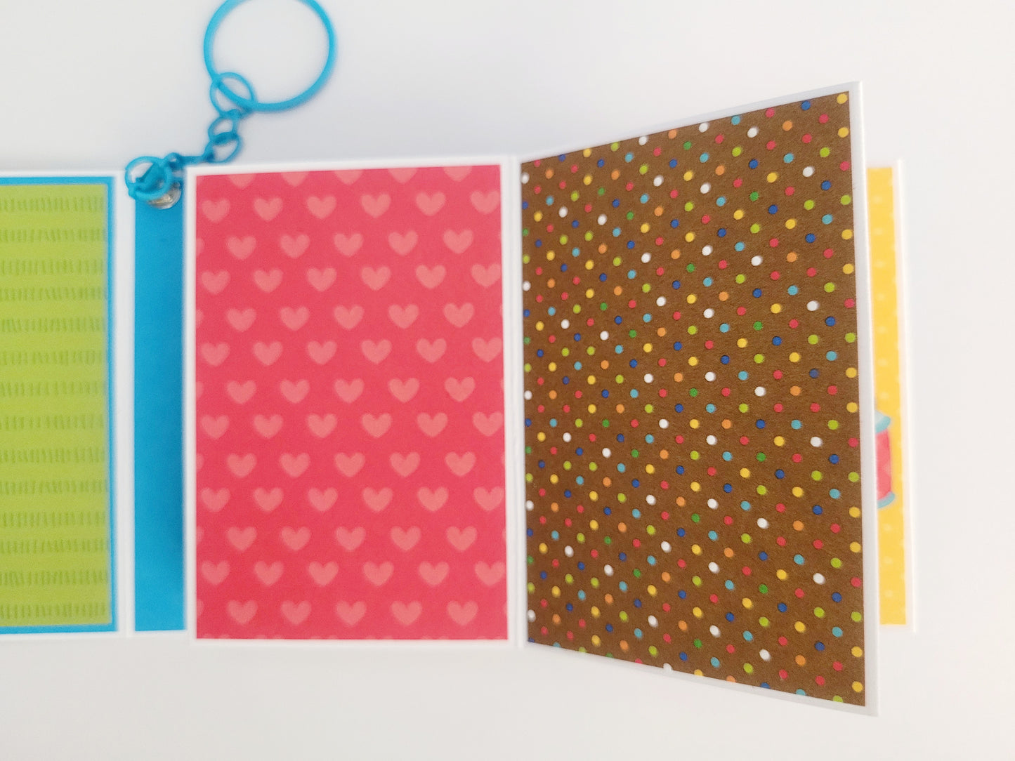 Handmade Photo Album Keyring - Dog