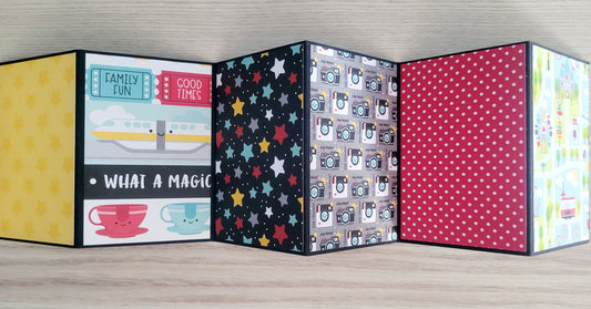 Handmade Photo Album Keyring - Magical Holiday